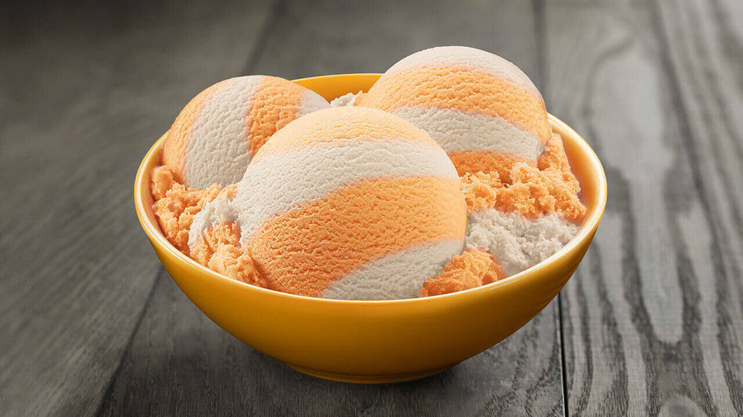 Orange ice cream